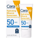 Cerave Hydrating Mineral Sunscreen 50 Face 75ml