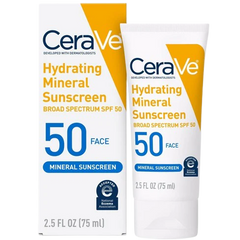 Cerave Hydrating Mineral Sunscreen 50 Face 75ml