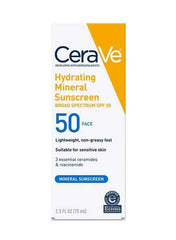 Cerave Hydrating Mineral Sunscreen 50 Face 75ml